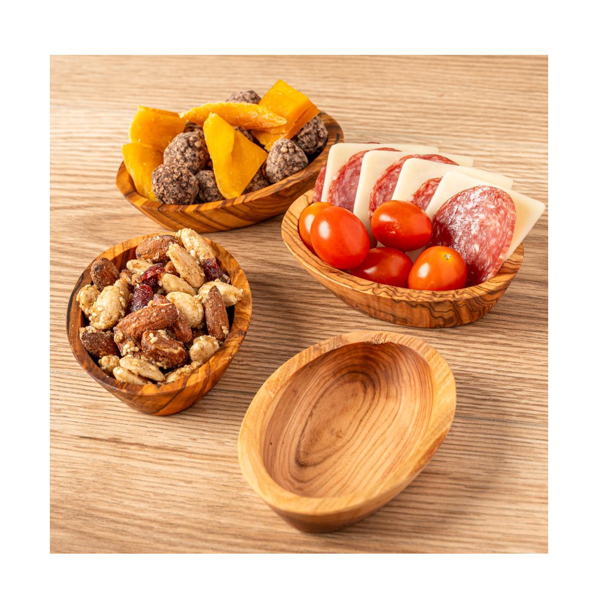 Verve Culture Set of 4 Olivewood Aperitivo Bowls