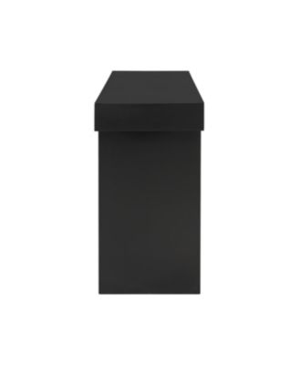 Large 60-Inch Console Table with Geometric Design and Painted Finish