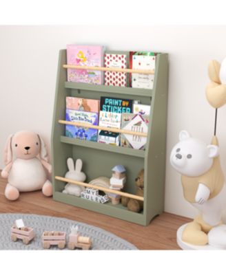Streamdale 3 Tier Kids Book Shelf/Rack for Organized Bedrooms & Playrooms
