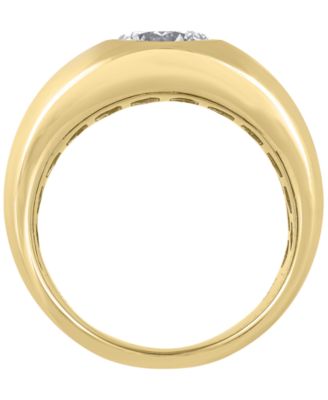 Certified Lab Grown White Diamond Solitaire Ring (1-1/2 ct. t.w.) in 14k Yellow Gold