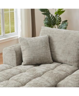 Streamdale Chenille L-Shape Luxury Sectional Oversized Sofa Sleeper Couch