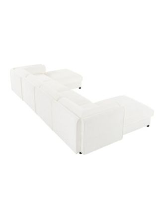 Streamdale Modular Sectional Sofa with Storage, Extra Large U Shaped White Couch