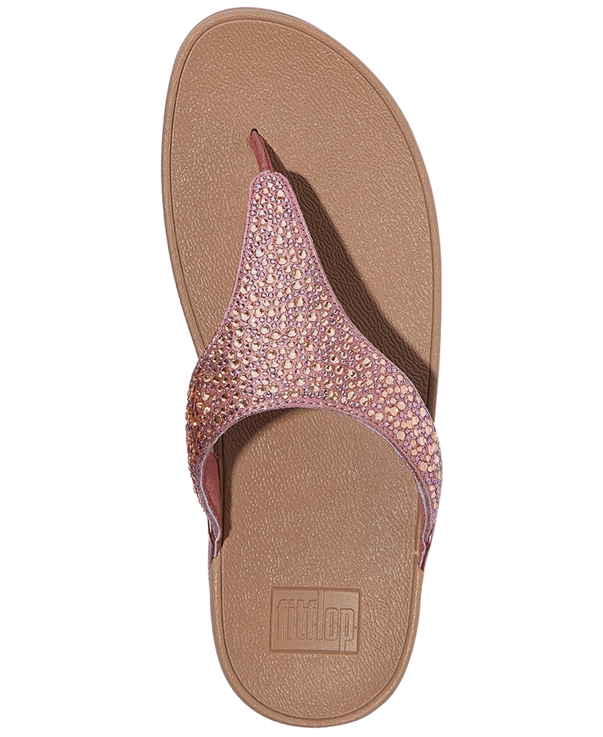 FitFlop Women's Crystal Mix-Metal Metallic Slip-On Toe-Post Sandals