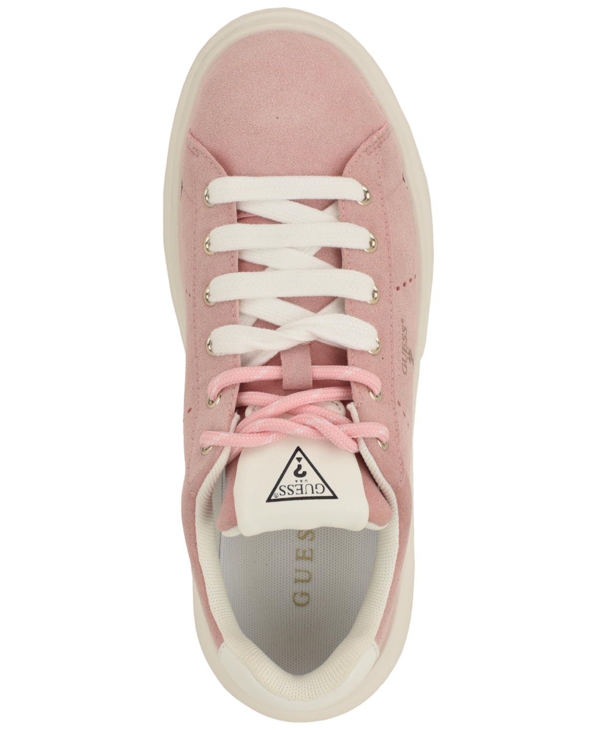 Guess Women's Eliva Two Toned Laces Platform Sneaker