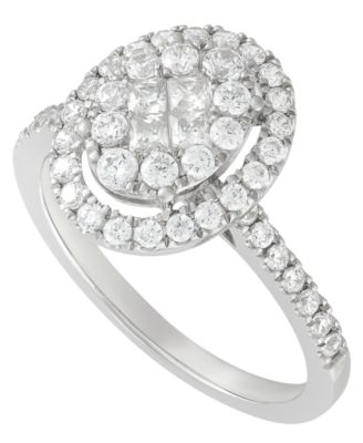 Macy's - Diamond Halo Ring (1 ct. t.w.) in 10K White Gold