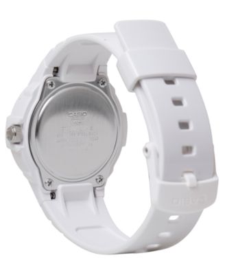 Women's Japanese Quartz White Resin Watch 34.7mm