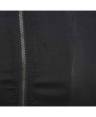 Women's Black Silk Gathered Blouse