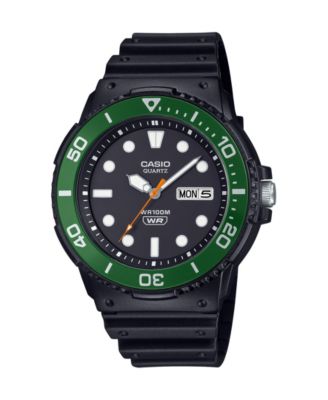 Men's Analog Black Resin Watch 44.6mm