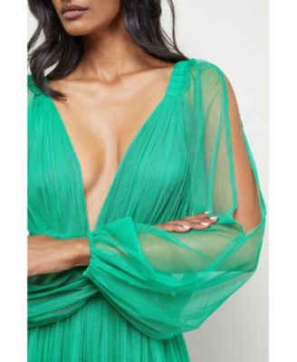 Women's Cinched Waist Maxi Dress