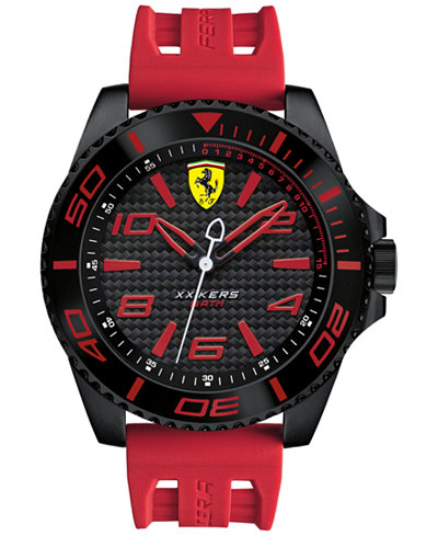 Scuderia Ferrari Men's XX Kers Red Silicone Strap Watch 50mm 830308