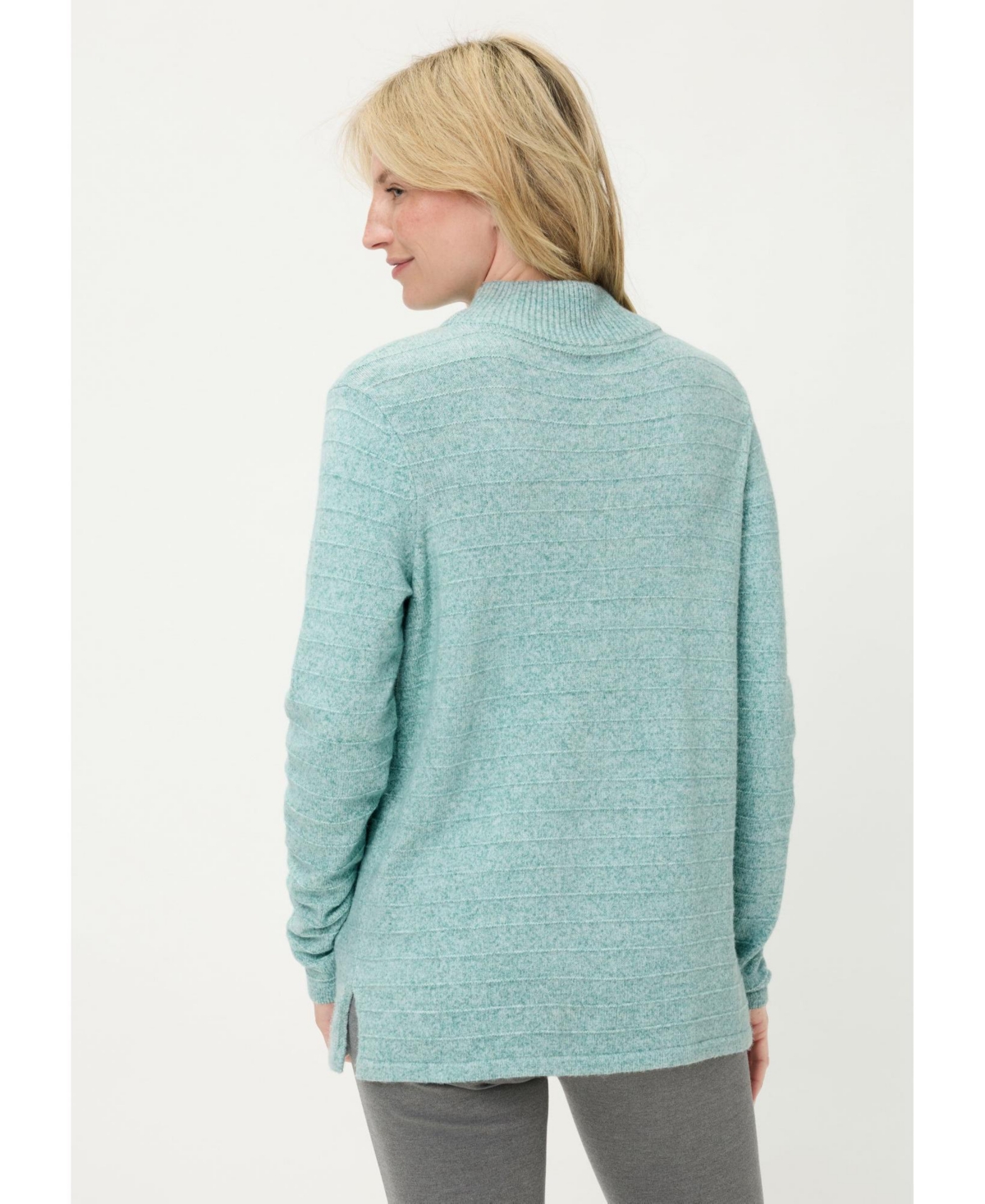 Olsen Women's Half Zip Mock Sweater