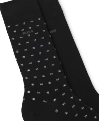 Men's Mini Iconic Print Logo Socks, 2-Pack
