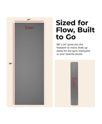 Durable Tear-Resistant Yoga Mat, Grey