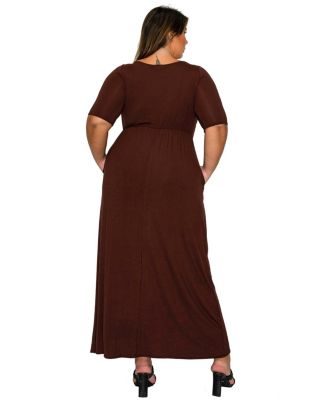 Plus Size Eva Pocket Maxi Dress