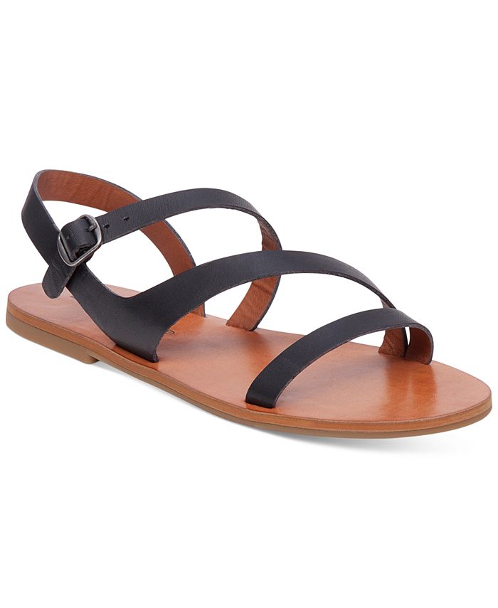 Lucky Brand Alexcia Flat Asymmetrical Sandals - Macy's