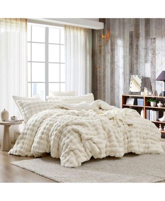 Chunky Bunny on a Snowday Plush Reverse 3-Pc. Oversized Comforter Set, Fluffy White