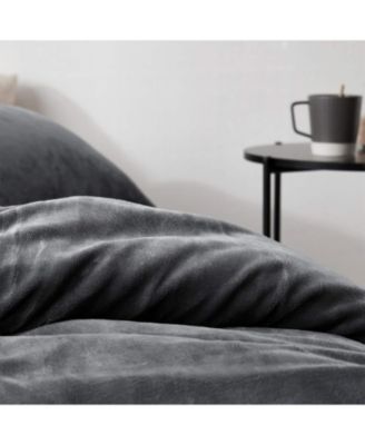 Oversized Comforter Set - The Original Plush - Steel Gray , Twin XL