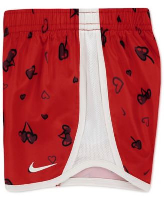 Girls' Toddler 2T-4T Cherry Crewneck T-Shirt and Dri-FIT Tempo Shorts, 2-Piece Set