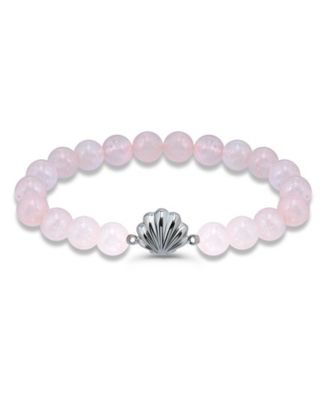 Howlite Chrysocolla Beads and Dolphin Charm Station Silver Plated Stretch Bracelet