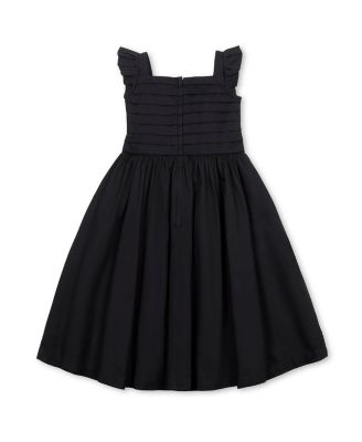 Little and Big Girls' Organic Pleated Bodice Sateen Party Dress