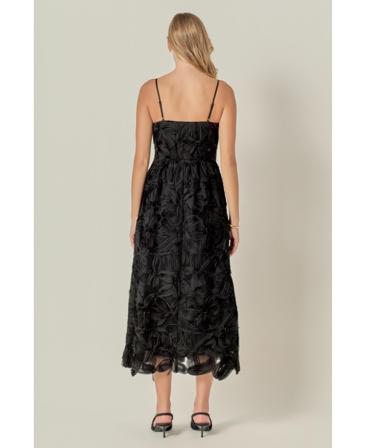 English Factory Women's Flower Embellished Midi Dress.