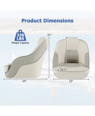 Captain Bucket Seat with Waterproof PVC Leather for Boat Sightseeing