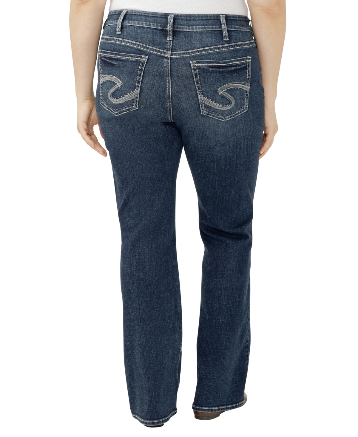 Silver Jeans Co. Plus Size Suki Mid Rise Curvy Fit Bootcut Jeans