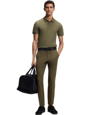 Men's Branding Stretch-Cotton Slim-Fit Polo Shirt