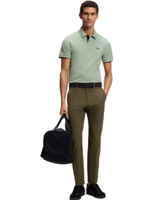 Men's Branding Stretch-Cotton Slim-Fit Polo Shirt