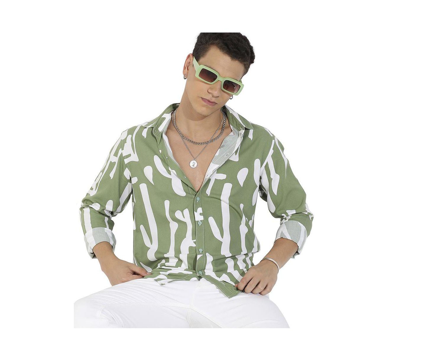Men's Abstract Print Shirt