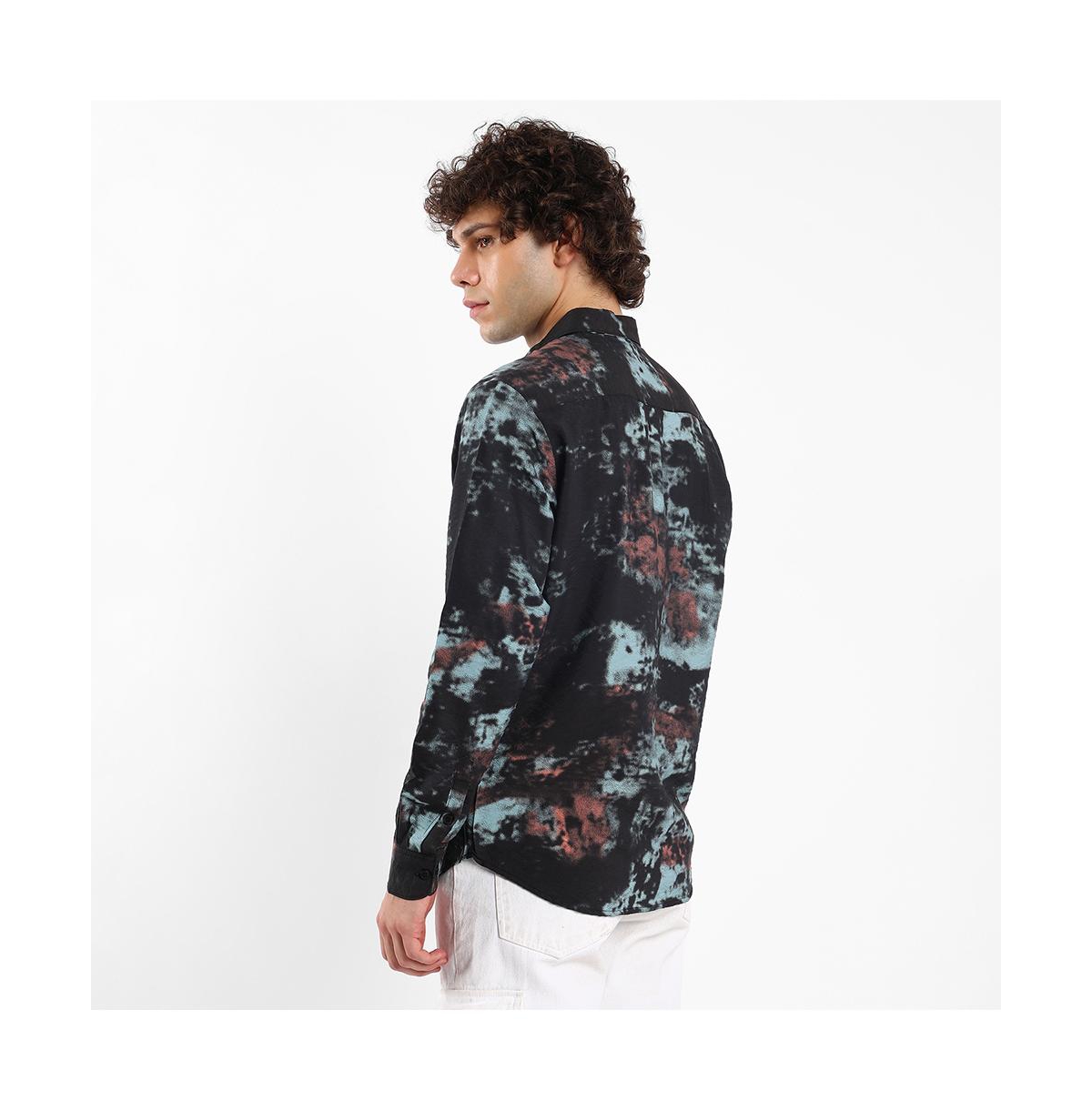 Campus Sutra Men's Contrast Dab Shirt