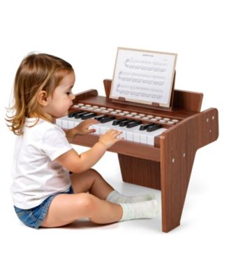 25 Keys Digital Piano with Music Stand,Teaching Mode,Lighted Keys, Adjustable Speed