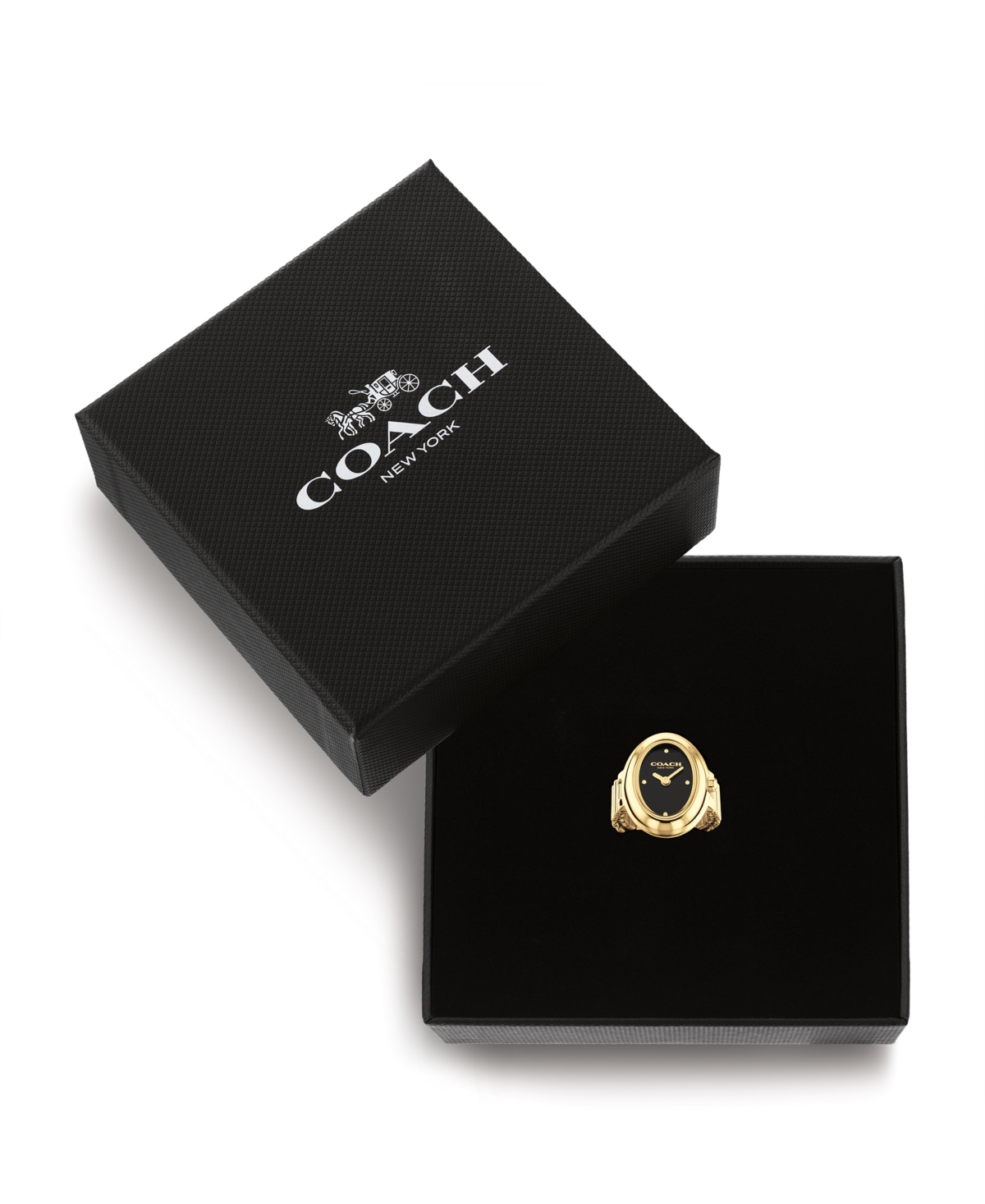 Coach Women's Sammy Gold Tone Stainless Steel Ring Watch, 18mm