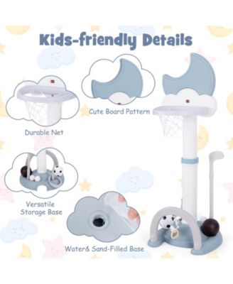 Kids Wooden Play Kitchen Set With Sink Stove And 18 Accessories