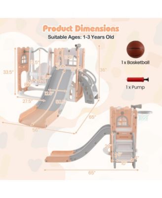 SUGIFT Foldable Wooden Triangle Climber with Reversible Ramp for Kids.
