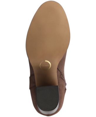 Journee Womens Alyza Buckle Detail Over-the-Knee Inside Zipper Almond Toe Comfort Sherpa Boots