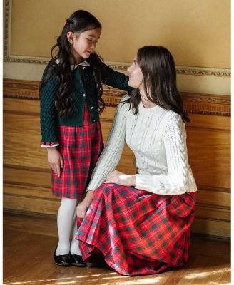 Women's Organic Pleated Midi Skirt