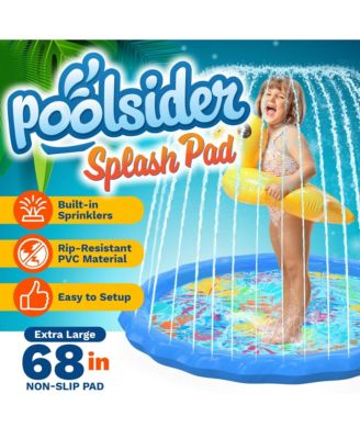 Large Splash Pad for Kids and Dogs | Water Sprinkler | 68" Splash Pads for Toddlers 1-3 & Play Mat