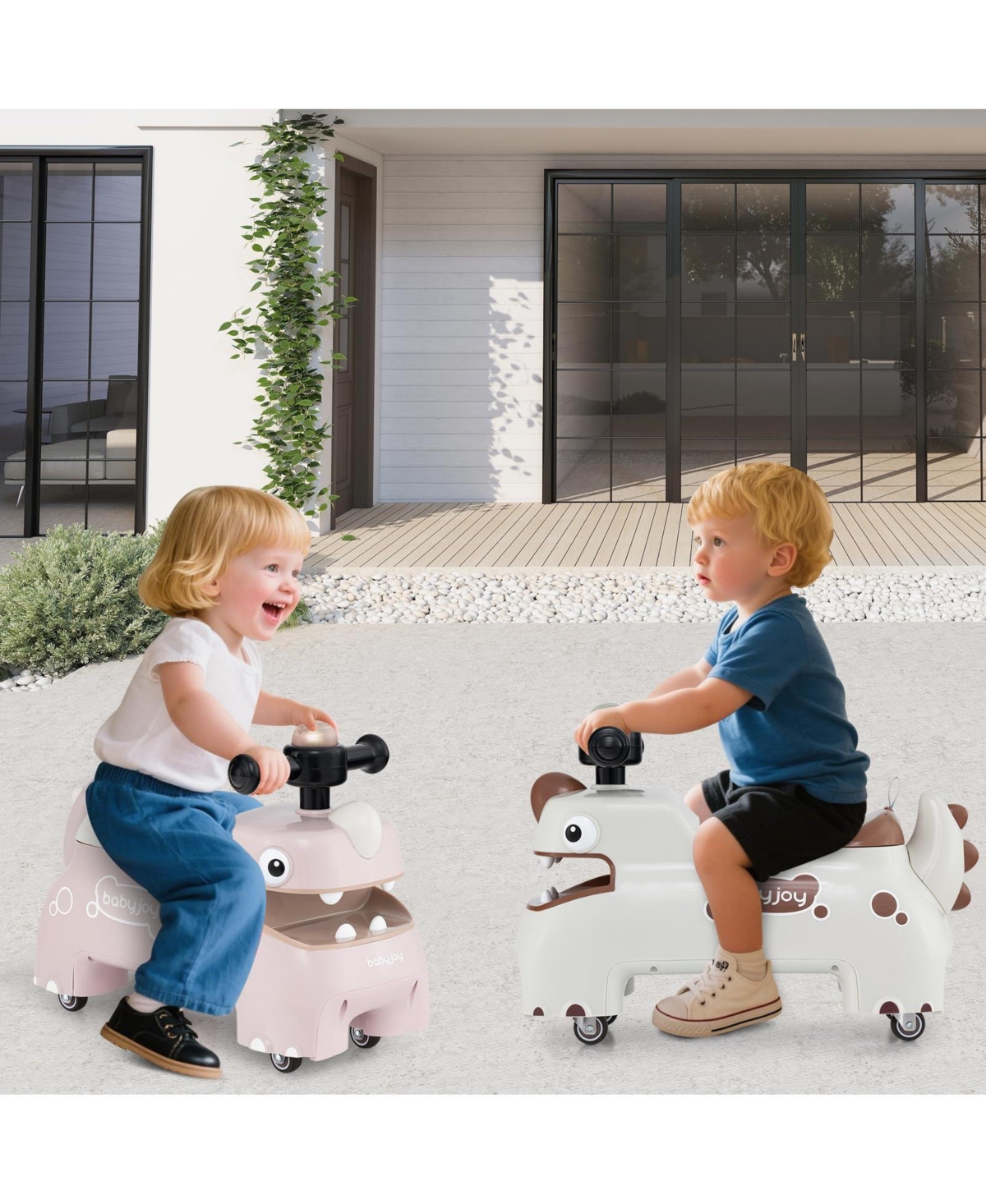 Toddler Ride on Toy Walking Sliding Car with Lights and Music