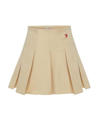 Women's Cotton Pleated Skirt