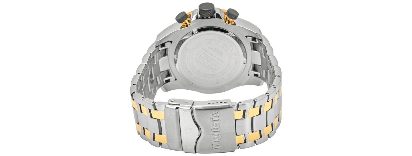 Мужские часы Invicta 25856 Pro Diver Quartz Chronograph Black Dial, цвет: Золотой — фото 3