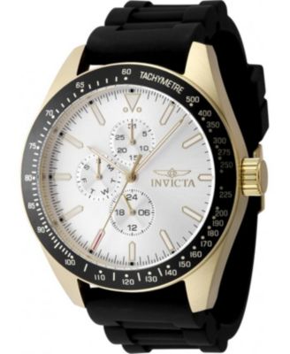 Men's 48857 Aviator Quartz VH67 Silver Dial Watch