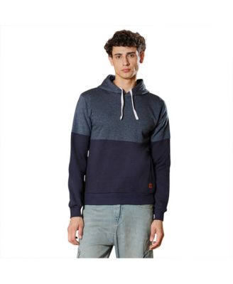 Men's Prussian Blue Block Pullover Hoodie