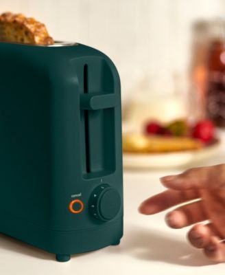 2-Slice Wide-Slot Slim Toaster, Forest Green