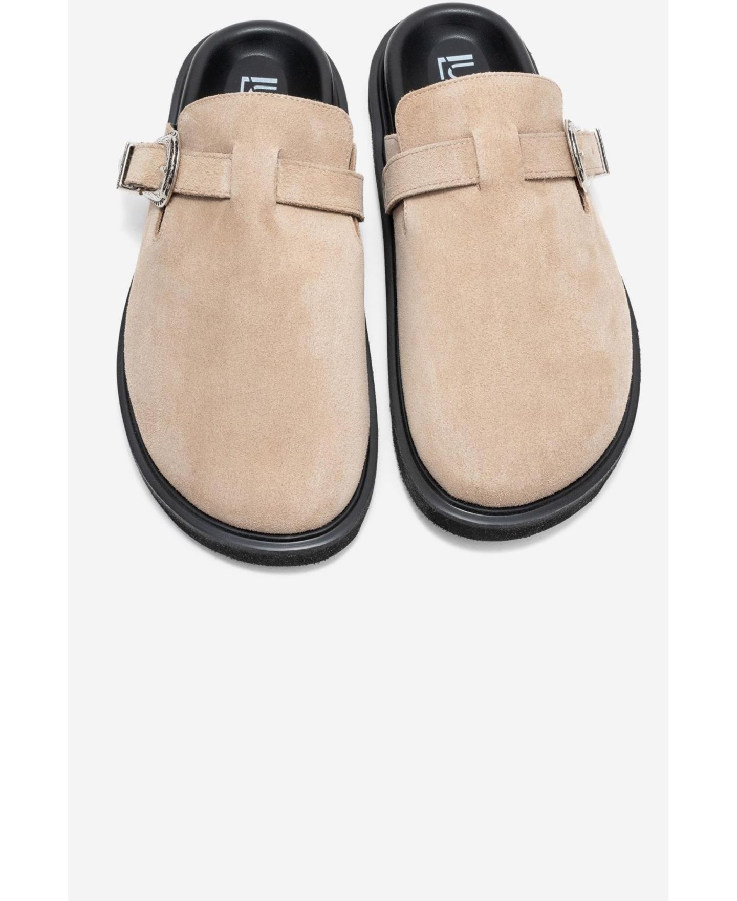 Женские сабо Forever & Always Shoes Vesta Leather Mule, цвет: Бежевый замшевый кожаный — фото 3