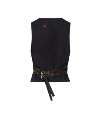 Women's Leopard Kangaroo Vest