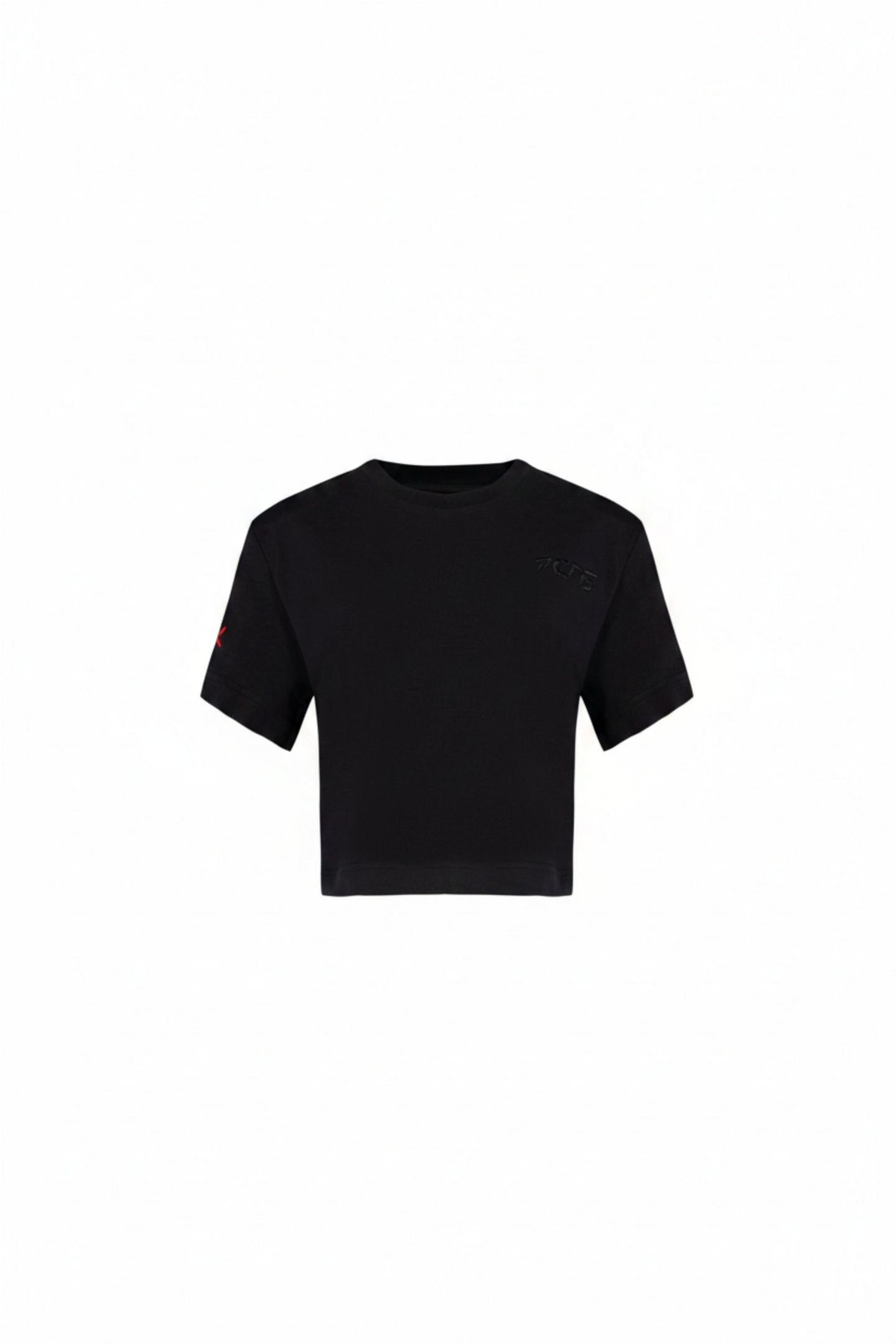 Женская футболка PCFG Cotton Your Itch Shoulder Padded, цвет: Угольно-чёрный — фото 10