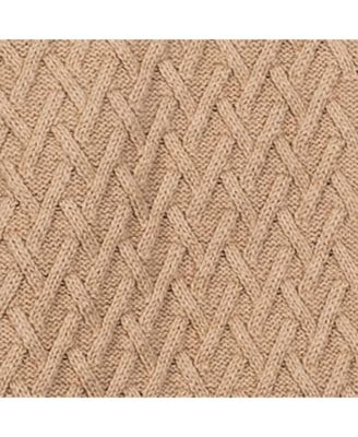 Women's Organic Herringbone Stitch Cardigan Sweater