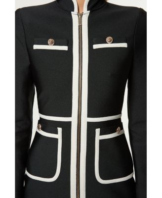 Women's Bandage Military Knit Dress