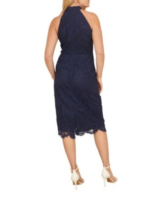 Women's Lace Halter Neck Dress